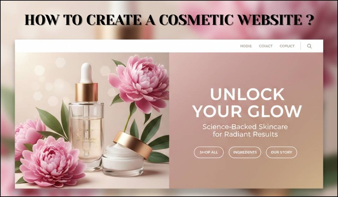 How to create a cosmetic website?