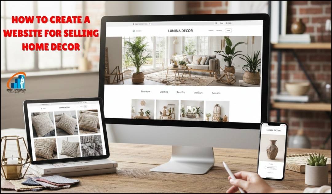 How to create a website for selling Home Decor